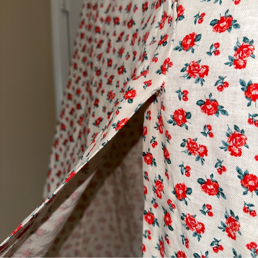 Zara Linen-Viscose Buttoned Side-Slit Skirt BLOGGER'S FAVE! - Picture 5 of 10
